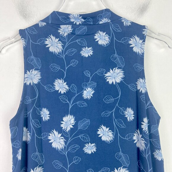 NWT Stitch Fix 41 Hawthorn Sleeveless Floral Split Neck Top Size XS Petite PXS - Picture 8 of 9